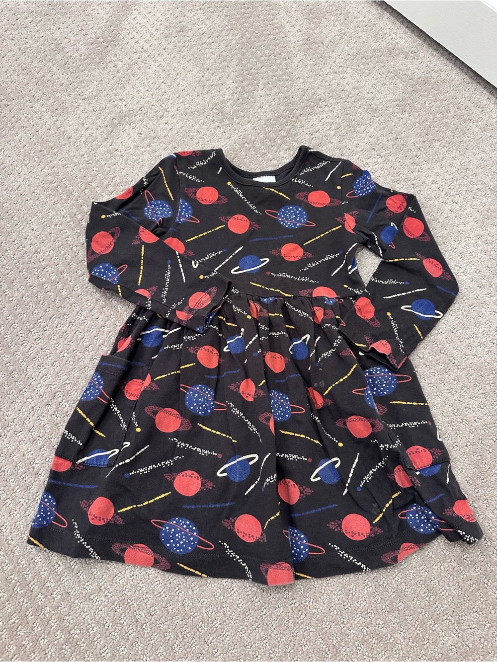 Hanna Andersson Playground Dress with Pockets, Pre-Owned, Cosmos, Size 4